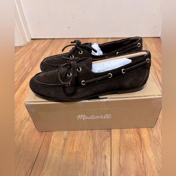 NWT Madewell The Jamie Boat Shoe in Dark Carob - Picture 5 of 11